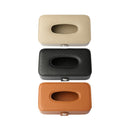 PU Leather Car Sun Visor Hanging Towel Box Tissue Box Case Paper Napkin Holder
