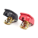 FOXSUR Red and Black Pure Copper Car Battery Terminal Block Clip
