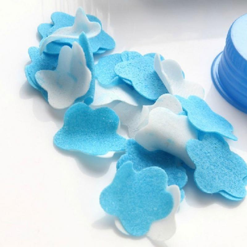 1 Tube Portable Flower Soap Hand Washing Cleaning Soap Tablets Soap Flakes Outdoor Travel