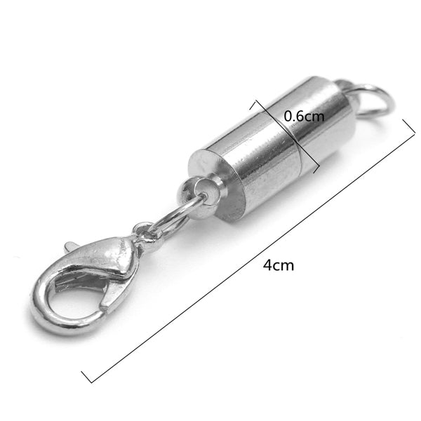 Gold Silver Magnetic Bracelet Necklace Lobster Clasp DIY Jewelry