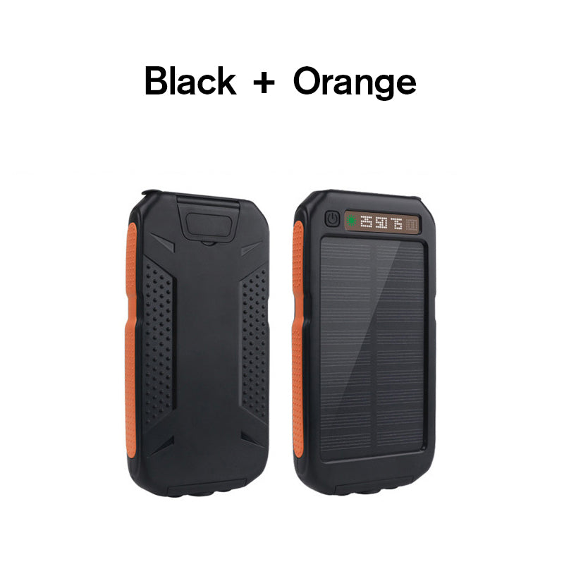 BAKEEY LED Dual USB Ports Solar Panel Power Bank Case 10000mah Waterproof Battery Charger DIY Kits Box Shell For Mobile Phones