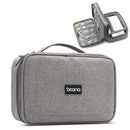 Boona 23cm*16cm Double Deck Digital Accessories Storage Bag U Disk Memory Card USB Cable Tablet Organizer Travel Bag