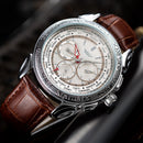 YAZOLE 444 Texture Three Small Dial 24h Display Week Display Men Fashion Quartz Watch