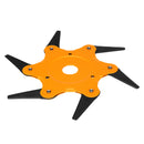 Upgrade Orange 6 Steel Blades Razor 65Mn Lawn Mower Eater Trimmer Head Grass Brush Cutter