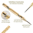 Drillpro 6Pcs 1/8 to 1-3/8 Inch Upgrade Titanium Spiral Grooved Step Drill Bit Set with Automatic Center Punch and Aluminum Case
