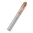 Drillpro 4 Flutes 90 Degree Chamfer Mill HRC60 3-12mm Tungsten Steel AlTiN Coating Milling Cutter