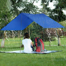 KCASA KC-RC042 3 in 1 Travel Waterproof Poncho Outdooors Rain Coat Shelter Camping Mat Backpack Cover