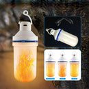 7W USB Rechargeable LED Camping Light Flame Effect Simulated Fire Light Bulb Decor
