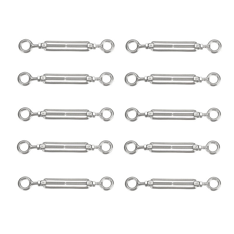 110PCS Stainless Steel G316 Turnbuckle Balustrade Kit Wire Cable DIY HandrailCable Clip