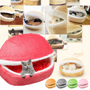 Removable Pet House Yurt Puppy Kennel Dog Cat Sleeping Bed Home Animals Mat