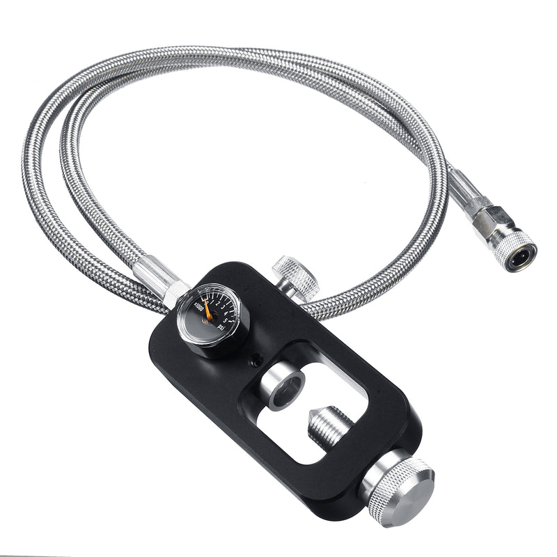 36 Inch HPA Tank Fill Station Pressure Adapter Scuba Hose Whip 90cm Stainless