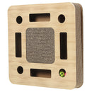 30*30*6cm/35*35*6cm Cat Scratching Board Wear Resistant Corrugated Material Pet Toys