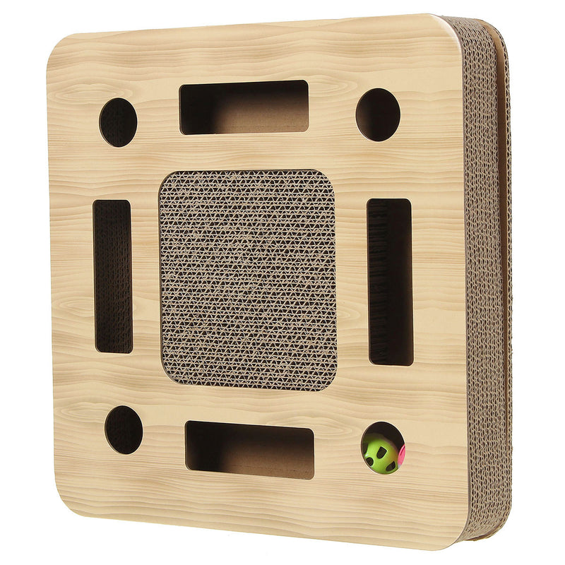 30*30*6cm/35*35*6cm Cat Scratching Board Wear Resistant Corrugated Material Pet Toys