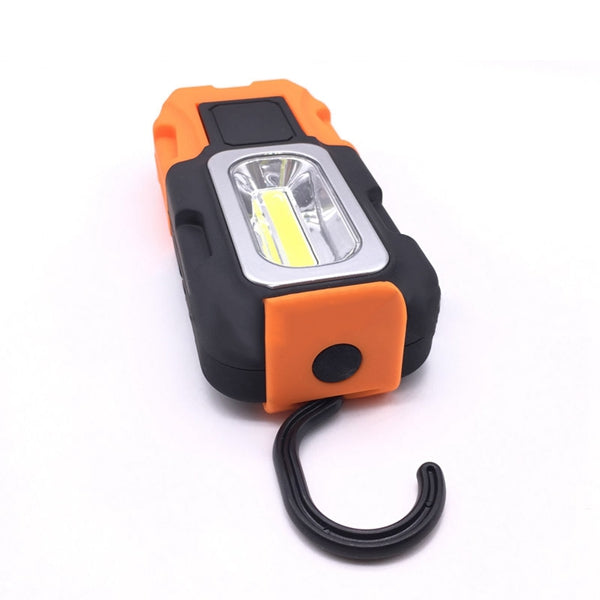 Portable 3W COB Outdooors Camping Work Emergency Lamp Magnet Hook Torch Flashlight