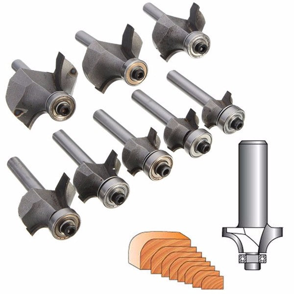 1/4 Inch Shank Round Over Bit Router Tool Beading Router Cutter