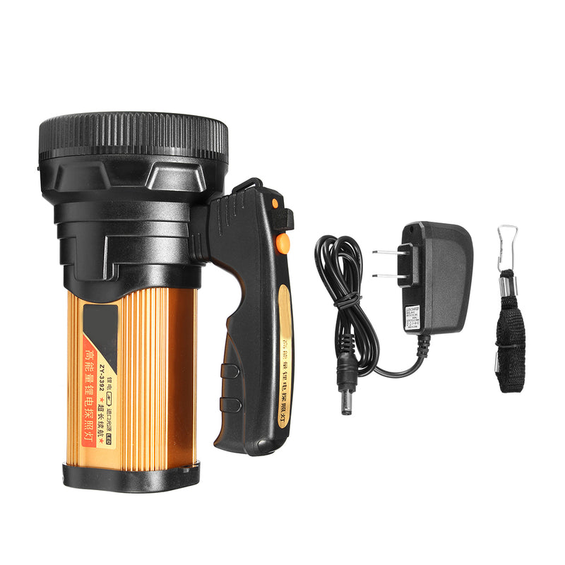 Super Bright Handheld Design Portable Spotlight USB Rechargeable Searchlight  LED Flashlight