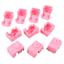 10Pcs Pink Silicone Case for Hotend Heating Block Protective Cover 280 for 3D Printer