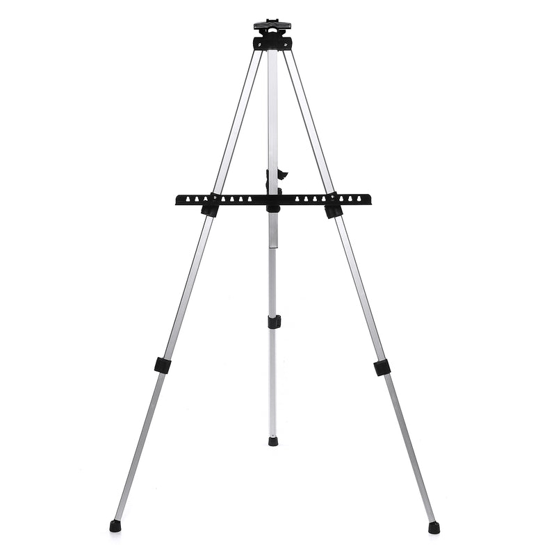 Foldable Aluminum Alloy Painting Tripod Painting Easel Telescopic Tripod Drawing Board Display Stand Sketching Rack with Storage Bag