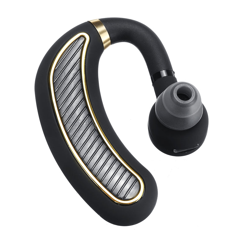 Portable Lightweight Single Wireless bluetooth 5.0 Earhook Noise Cancelling Earphone Headphone with Mic