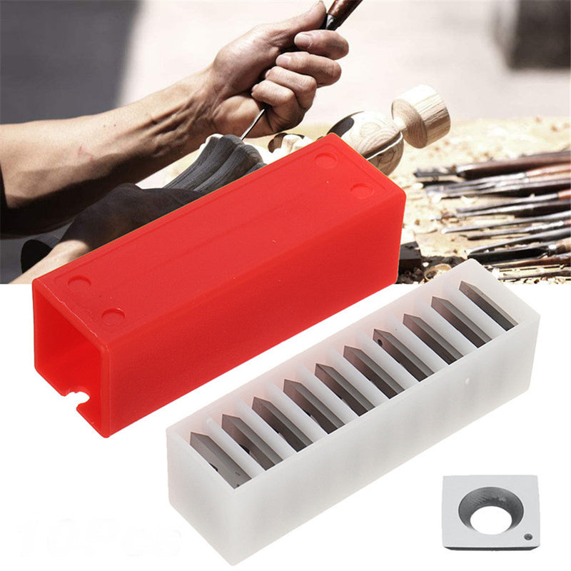 10pc Square Carbide Insert 4-Edge 15x15x5mm For Lathe Wood Turning Blades Tool W/Box
