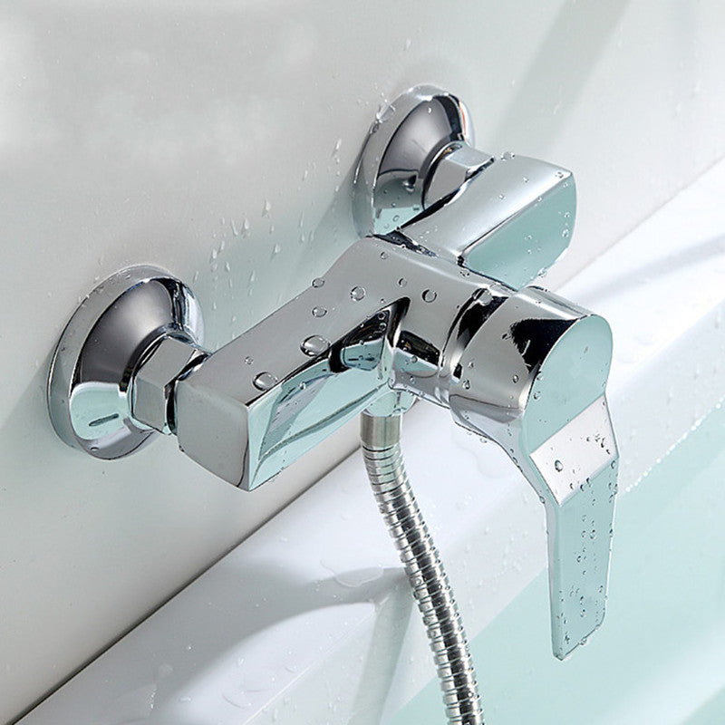Bathroom Zinc Alloy Wall Mounted Hot & Cold Shower Mixer Valve Bath Shower Faucet Basin Bathtub Mixer Tap