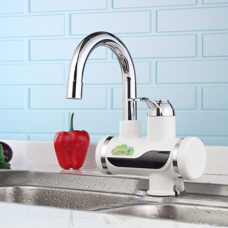 Temperature Display Instant Fast Heat Water Heater Tankless Durable Electric Hot Faucet