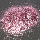 Pink Purple Mixed Glitter Powder 1mm Sequins Shining Dust Nail Art Decoration Eye Shadow 10ml
