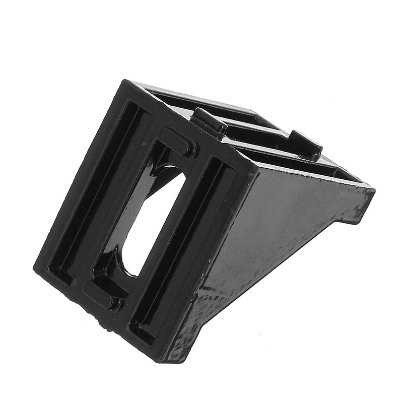 Suleve AJ40 40x40mm Aluminium Black Angle Corner Joint Electrophoresis Right Angle Bracket 4Pcs