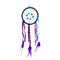 Purple Feather Dream Catcher Handmade Window Wall Hanging Car Decor Oranments Craft