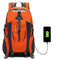 Extra Large Nylon Backpack With USB Port Travel Hiking Camping Waterproof Motorcycle Bike Riding Bag