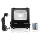 10W RGBCW / 20W RGB LED Remote Flood Light Waterproof Outdoor Spot Lamp AC85-265V