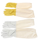 Extra Long Beekeeping Bee Work Gloves Real Goats Leather Heavy Duty Ventilated