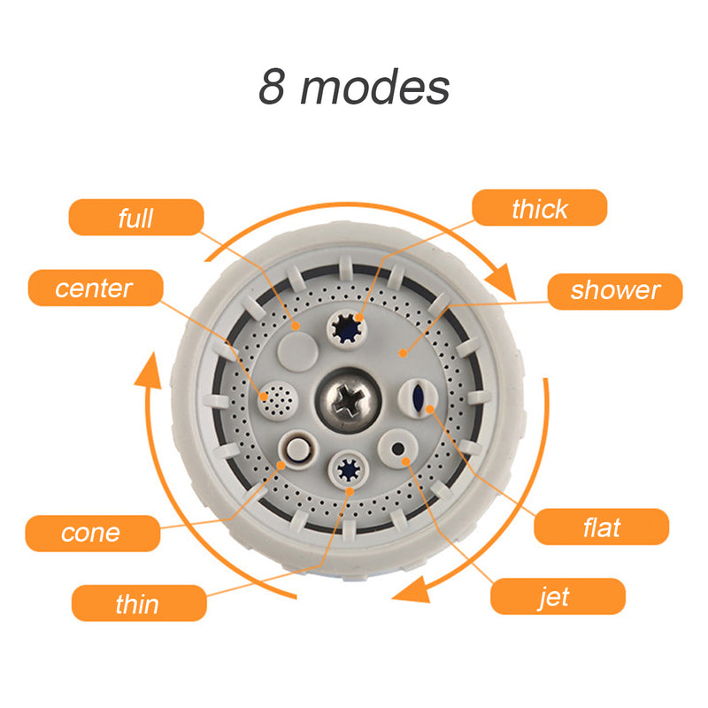 8 Modes Multi-function Garden Lawn Water Sprayer G-un Watering Tool