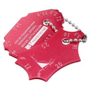 Drillpro 2pcs Angle Welding Gauge Key Pocket Gage Weld Seam Test Ulnar Inspection Ruler Accurate Weld Detection Scale