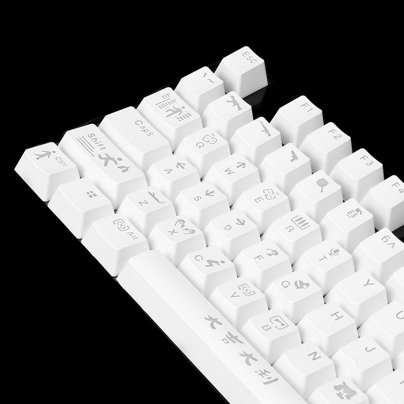 108 Key Light Translucent ABS Keycaps Shooting Games Keycap for Anne Pro 2 Mechanical Keyboard