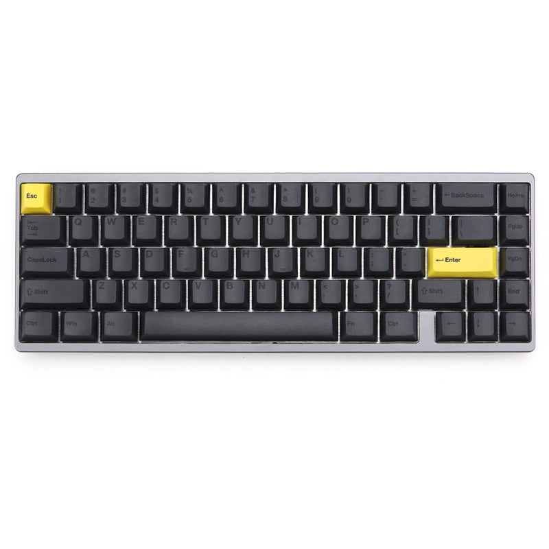 KBDfans Black Printing Character Keycaps Cherry Profile PBT 68 Keys TADA68 Mechanical Keyboard Keycap for TADA68 KBD67 Keyboards