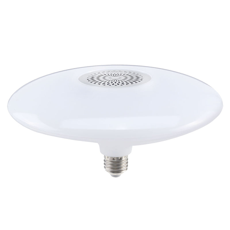 30W E27 Dimmable RGBW bluetooth Music Speaker LED Ceiling Light Bulb + 24Keys Remote Control AC110-277V