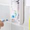 Toothbrush Holder Automatic Toothpaste Dispenser Wall Mount Rack Bathroom Tools Set
