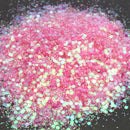 Pink Shining Mixed Glitter Powder Sequins Nail Art Decoration Dust Rose Red Mermaid Effect Ornaments