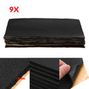 9pcs Car Van Sound Proofing Deadening Insulation Foam Mat 30cm*50cm*6mm Protector