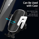 USAMS 10W Wireless Charger Infrared Smart Sensor Air Vent Dashboard Car Phone Holder Car Mount for 4.5-6.0 Inch Smart Phone for iPhone 11