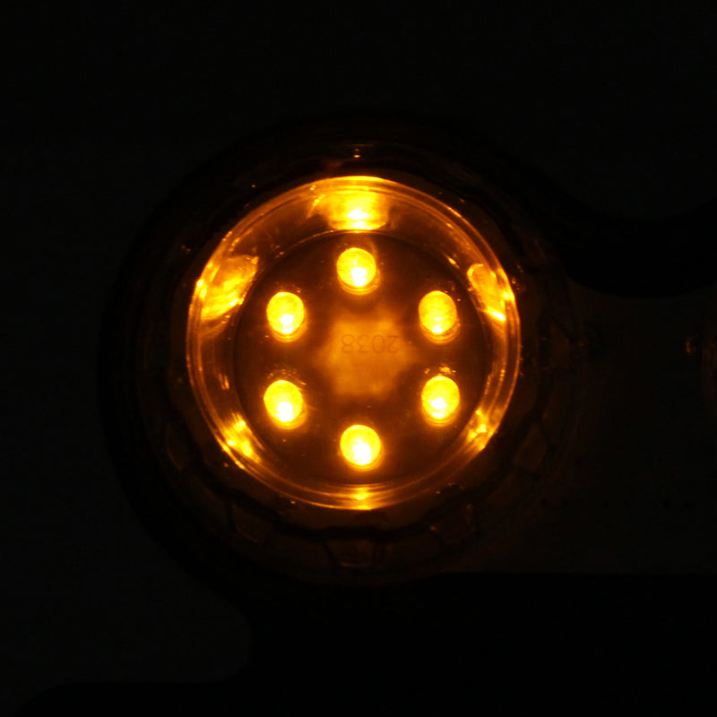 LED License Plate Brake Tail Turn Signal Dual Light For Motorcycle Bobber Cafe