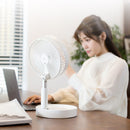 USB Chargable Portable Foldable Telescopic Fan Multi-Function Desktop Air Cooler Adjustable Travel Gadget Air Cooling Fan Gift