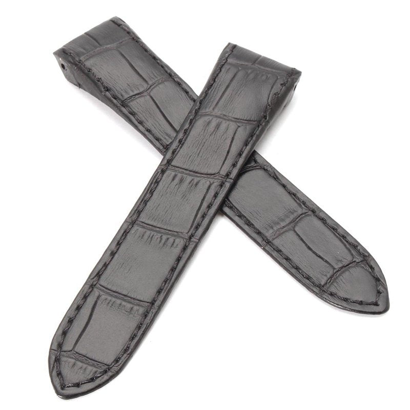 20mm Soft Leather Watch Band Strap With Buckle Pin For CAR TIER SANTOS 100