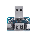 5pcs USB Adapter Board Male to Female Micro Type-C 4P 2.54mm USB4 Module Converter