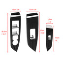 Black Titanium Inner Window Switch Panel Cover Trim For Mazda CX-5 CX5 2017-2018