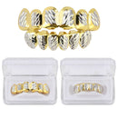 Custom Gold Sliver Plated Hip Hop Tooth Mouth Caps Top Bottom Grill Set Dental Tools