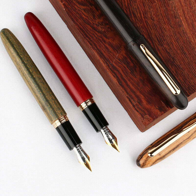 MOONMAN M6 Solid Wood Fountain Pen Office Portable Non-Slip Stationery Study Supplies Gift Box Ink