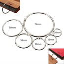 10Pcs Book Binder Hinged Rings Metal Loose Leaf Keychain for Album Scrapbook