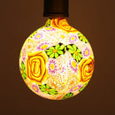 MLR-125HMG AC85-265V G125 2835 4W E27 2700K Warm White LED Tiffany Glass Light Bulb Indoor Decorative Lamp